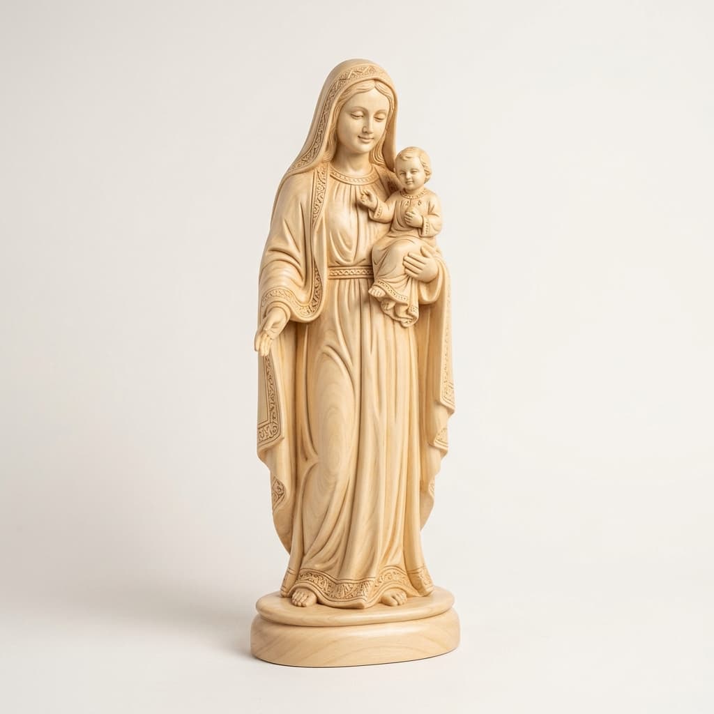 Mother Mary Holding Infant Jesus (Madonna and Child) - View 1