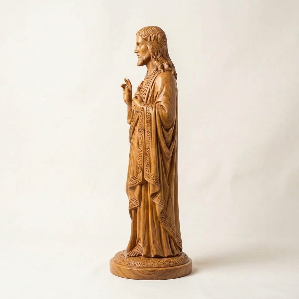 Sacred Heart of Jesus Statue angle 2